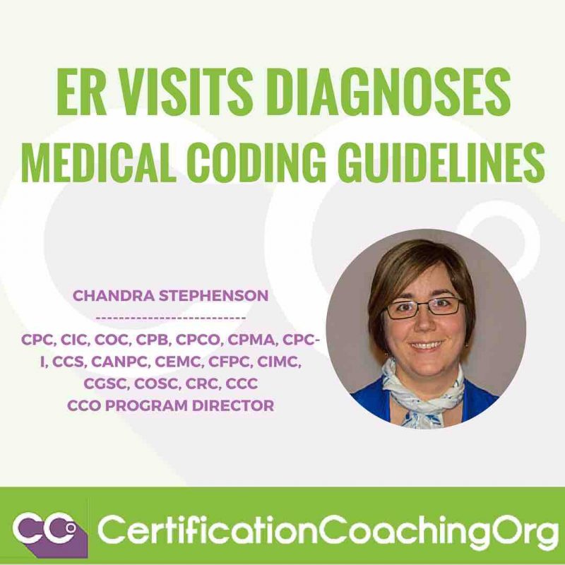 Emergency Department Visits Diagnoses Medical Coding Guidelines