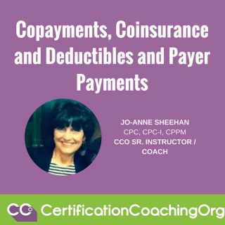 Copayments, Coinsurance and Deductibles and Payer Payments